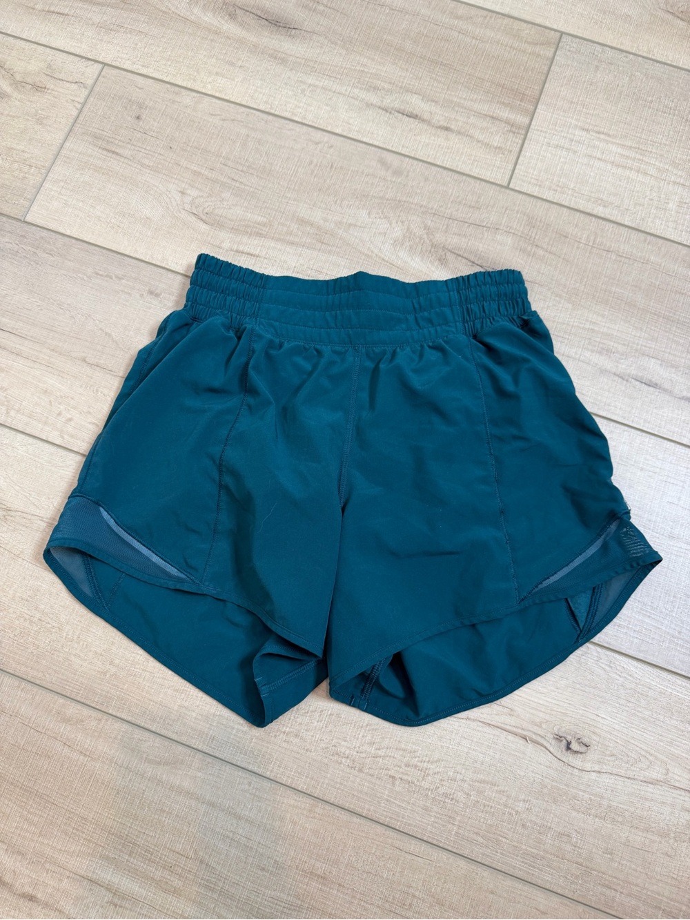 Lululemon Hotty Hot Short HR Long 4 Womens 4 Dark Teal Lined Run